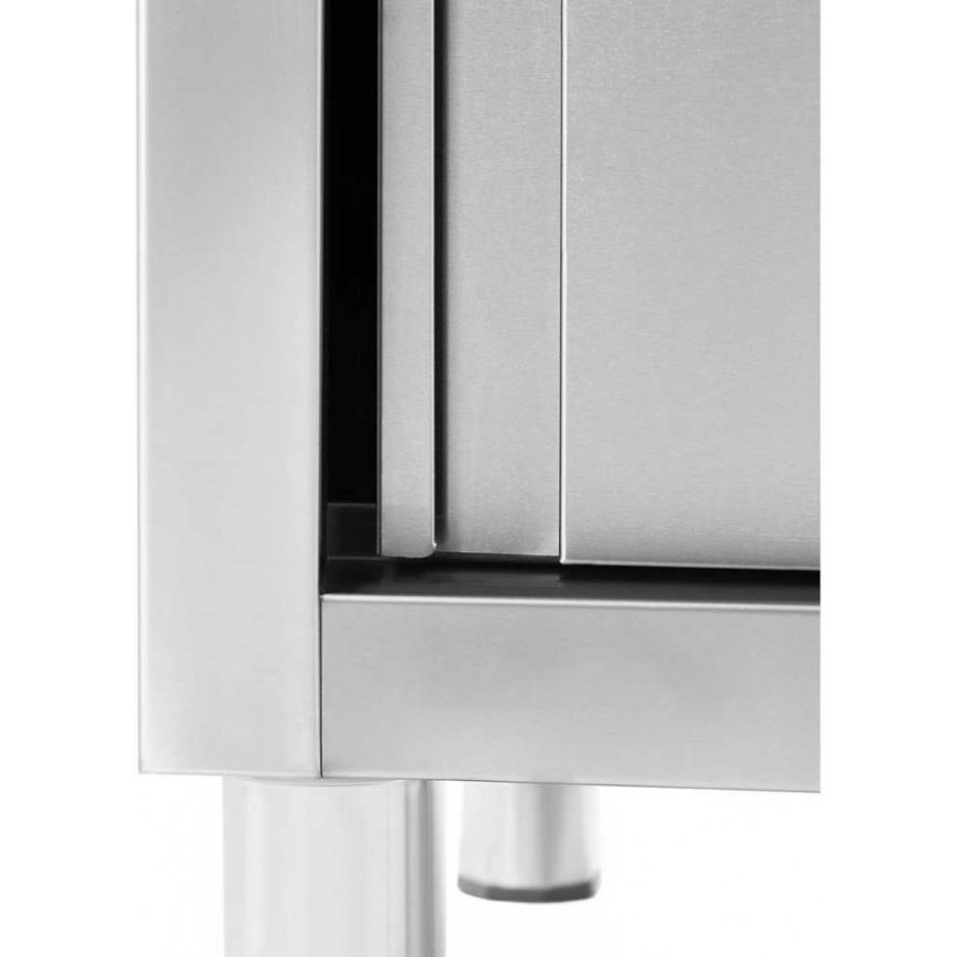 Royal Catering Single bowl sink with sliding door cabinet, right, 120 x 60 x 95 cm – 4
