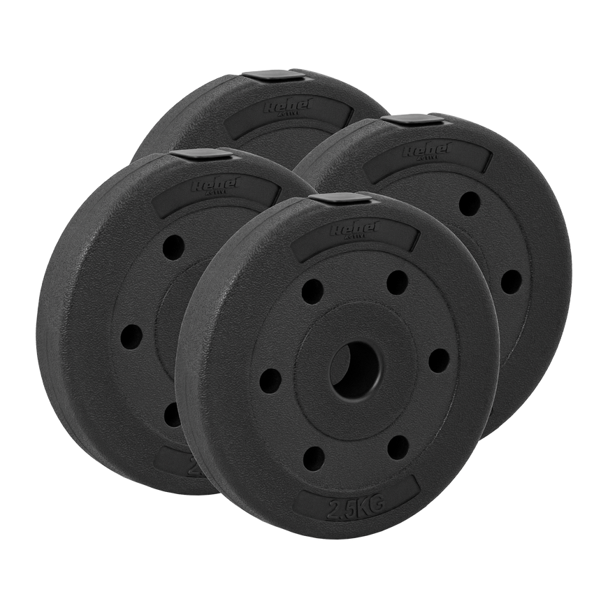 Set of bituminous loads 4x2.5kg, hole 31mm, REBEL ACTIVE
