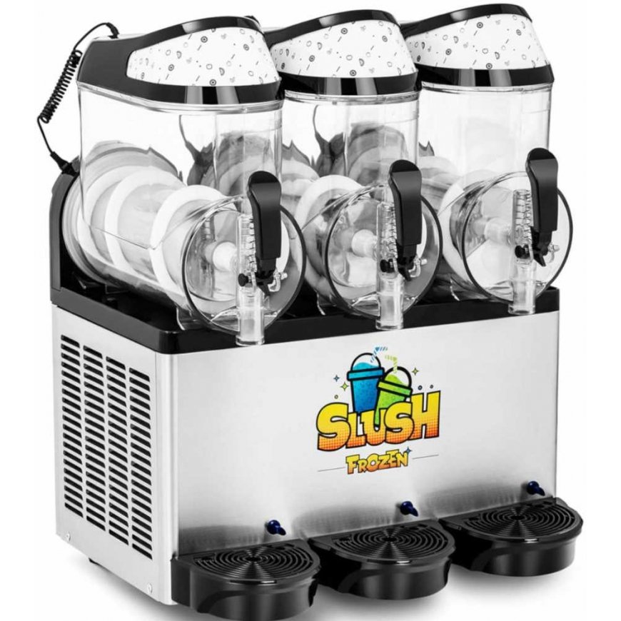 Royal Catering Granitor gėrimų aparatas slush šerbetas kokteiliai trivietis 800 W 3 x 10 l – 2