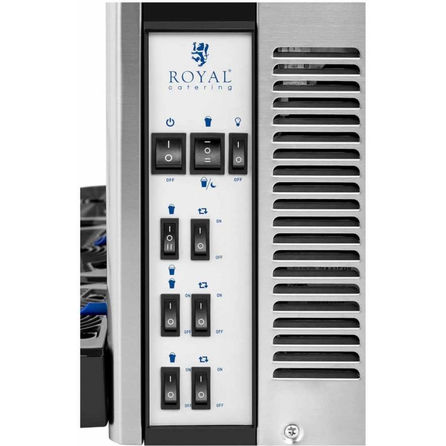 Royal Catering Granitor beverage machine slush sorbet cocktails triple 800 W 3 x 10 l – 3