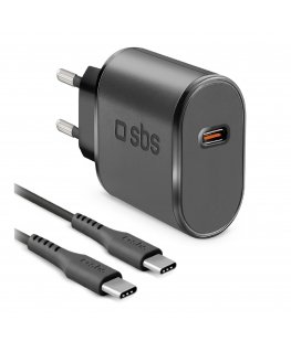 SBS TEKITTRTC15W PDA/mobīlo telefonu lādētājs Universāls Melns AC Ātrā uzlāde Iekštelpas