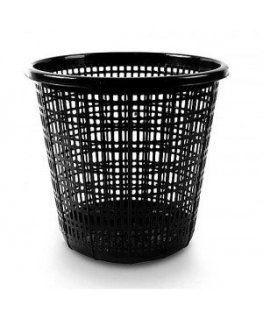 Trash bin 10l, black, plastic