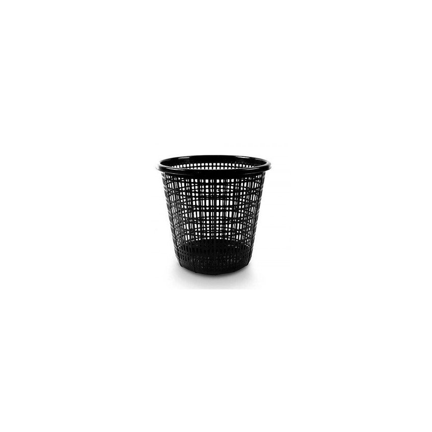 Trash bin 10l, black, plastic