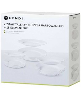 Set of tempered glass panels, 18 pcs. - Hendy 795224