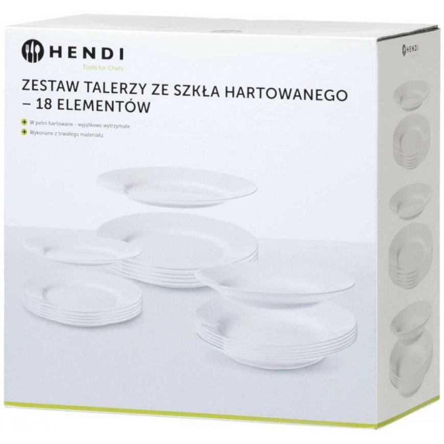 Set of tempered glass panels, 18 pcs. - Hendy 795224