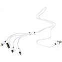 Kabelis USB Omega 4w1 microUSB, miniUSB, iPhone4, Apple 30pin, juoda-balta (OUCK4WB) Kabelis USB Omega 4w1 microUSB, miniUSB, iPhone4, Apple 30pin, juoda-balta (OUCK4WB)