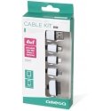 Kabelis USB Omega 4w1 microUSB, miniUSB, iPhone4, Apple 30pin, juoda-balta (OUCK4WB) Kabelis USB Omega 4w1 microUSB, miniUSB, iPhone4, Apple 30pin, juoda-balta (OUCK4WB)