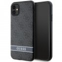 Guess GUHCN61P4SNK iPhone 11 | Xr szary|grey hardcase 4G Stripe Guess GUHCN61P4SNK iPhone 11 | Xr szary|grey hardcase 4G Stripe