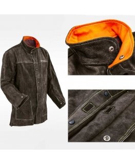 Stamos Germany Durable protective leather welding jacket, size L
