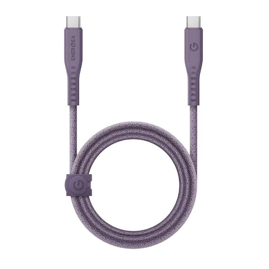 ENERGEA kabel Flow USB-C - USB-C 1.5m fioletowy|purple 240W 5A P