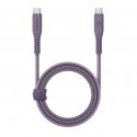 ENERGEA kabel Flow USB-C - USB-C 1.5m fioletowy|purple 240W 5A P ENERGEA kabel Flow USB-C - USB-C 1.5m fioletowy|purple 240W 5A P