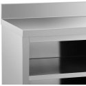 Royal Catering Stainless steel built-in cabinet with edge, wall-mounted, sliding door, 200x60cm Royal Catering Stainless steel built-in cabinet with edge, wall-mounted, sliding door, 200x60cm