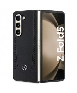 Mercedes MEHCZFD5ARMBK Z Fold5 F946 czarny|black hardcase Leathe