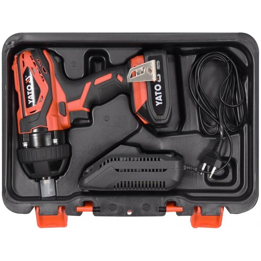 Yato YT-82804 гайковерт 1/2" 2200 RPM 300 Nm Черный, Оранжевый 18 V – 3