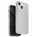 Uniq Lino Hue iPhone 15 case 6.1" Magclick Charging light grey/chalk gray
