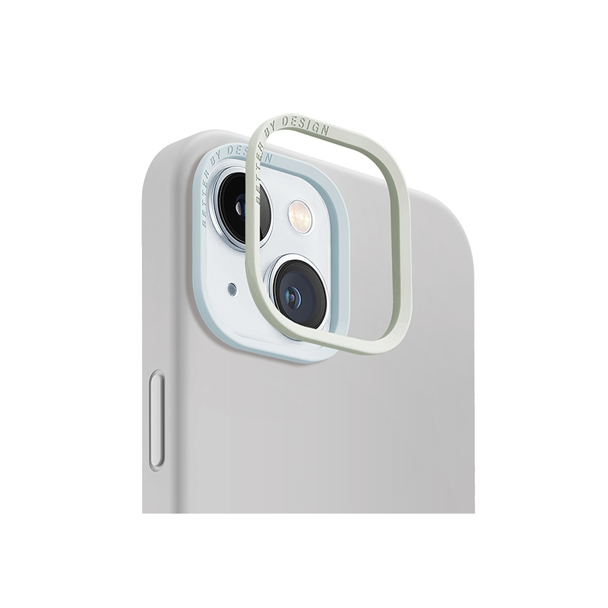 Uniq Lino Hue iPhone 15 dėklas 6.1" Magclick Įkrovimas šviesiai pilka/kreidos pilka – 3
