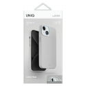 Uniq Lino Hue iPhone 15 case 6.1" Magclick Charging light grey/chalk gray