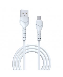 Devia cable Kintone USB - MicroUSB 1,0 m 2,1A white