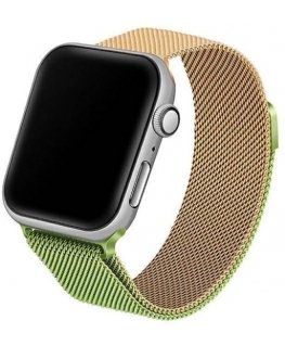 Beline pasek Apple Watch Steel 42|44|45|49mm zielono-złoty green