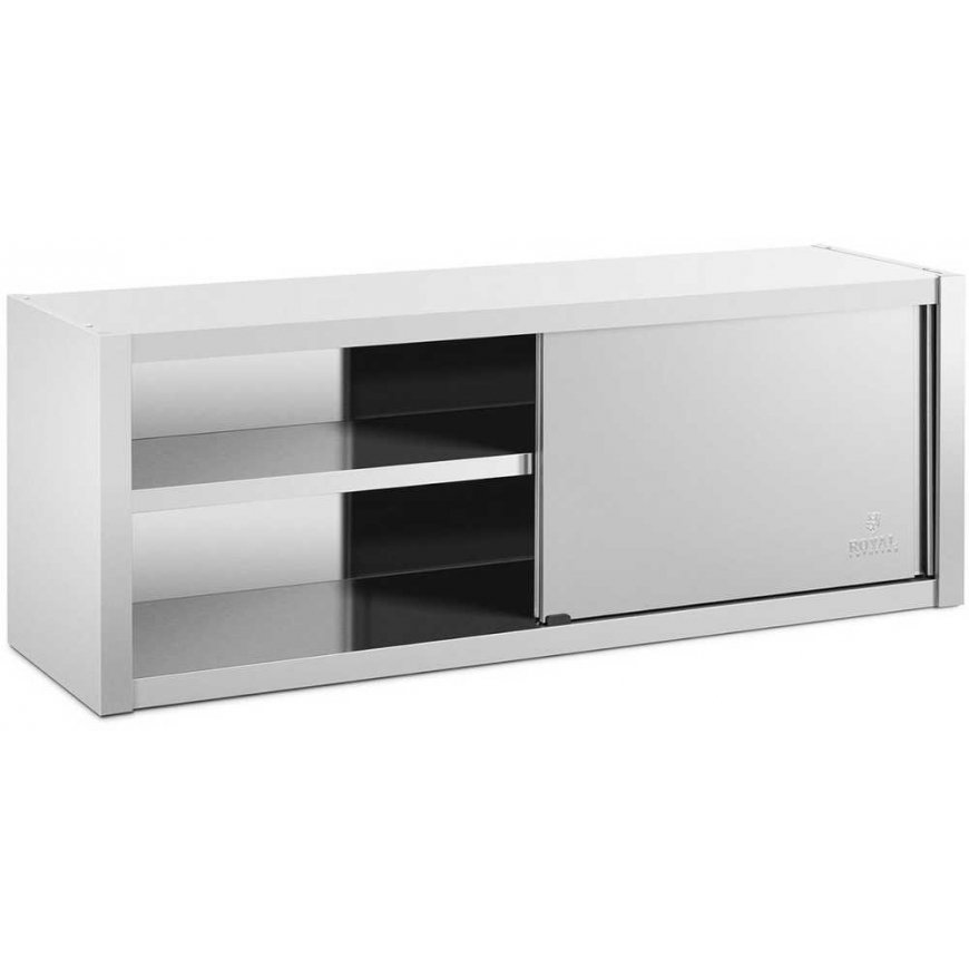 Royal Catering Catering wall cabinet with sliding doors, Steel, 160 x 45 x 60 cm – 2