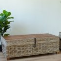 Trunk-coffee table EGROS 120x60xH39cm, natural rattan Trunk-coffee table EGROS 120x60xH39cm, natural rattan