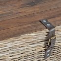 Lade - papildgalds EGROS 120x60xH39cm, koka ramis ar rotangpalmas pinumu, peleks Lade - papildgalds EGROS 120x60xH39cm, koka ramis ar rotangpalmas pinumu, peleks