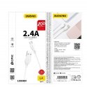 Dudao USB | Lightning data charging cable 2.4A 1m white (L4L 1m Dudao USB | Lightning data charging cable 2.4A 1m white (L4L 1m