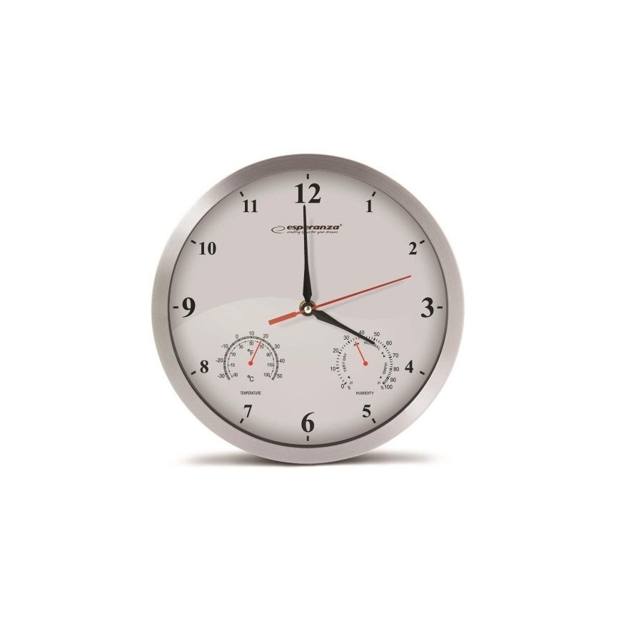ESPERANZA EHC008W WALL CLOCK WASHINGTON WHITE