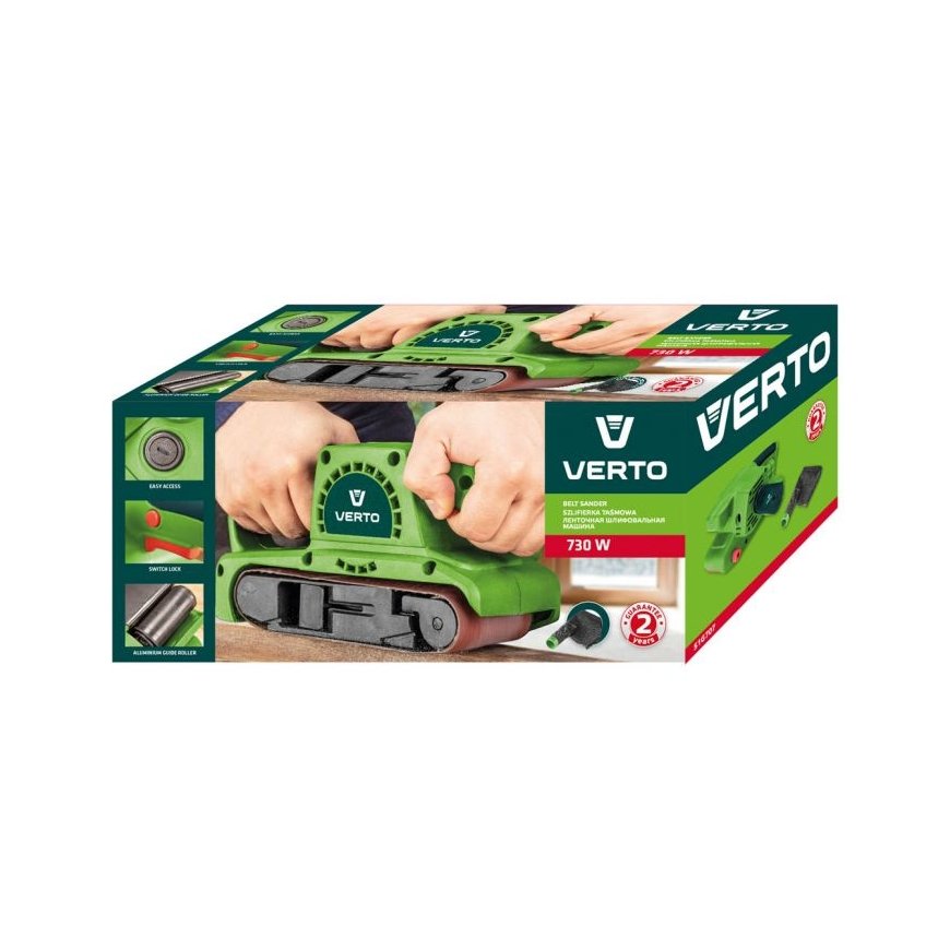 Verto 51G707 kantav lihvija Lintlihvija Roheline 730 W – 2
