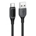 Usams US-SJ596 cable USB-C | 3A 1m black Usams US-SJ596 cable USB-C | 3A 1m black