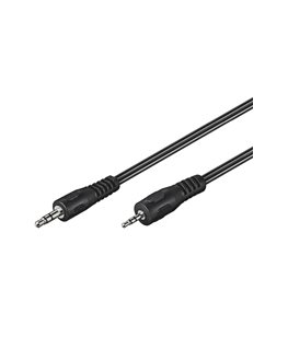 Goobay AVK 313-200 2.0m audiokaapeli 2 m 2.5mm 3.5mm Musta