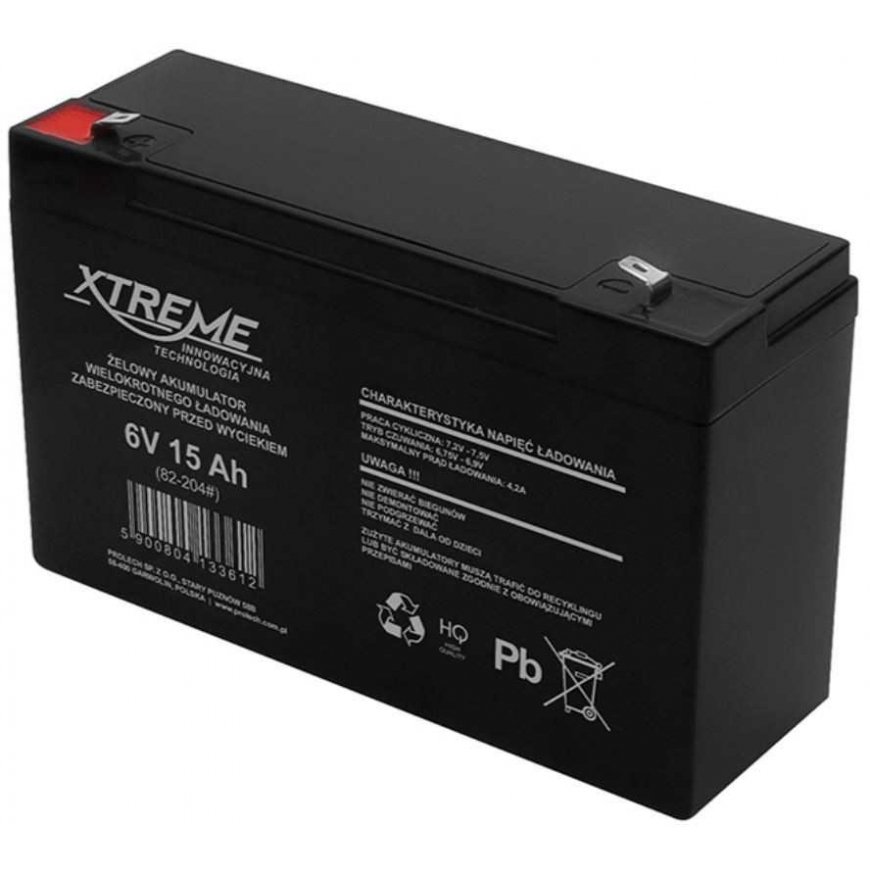 Blow 6V 15Ah XTREME gelio baterija – 2