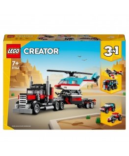 LEGO Creator 31146 Ciężarówka z Platformą i Helikopterem P8