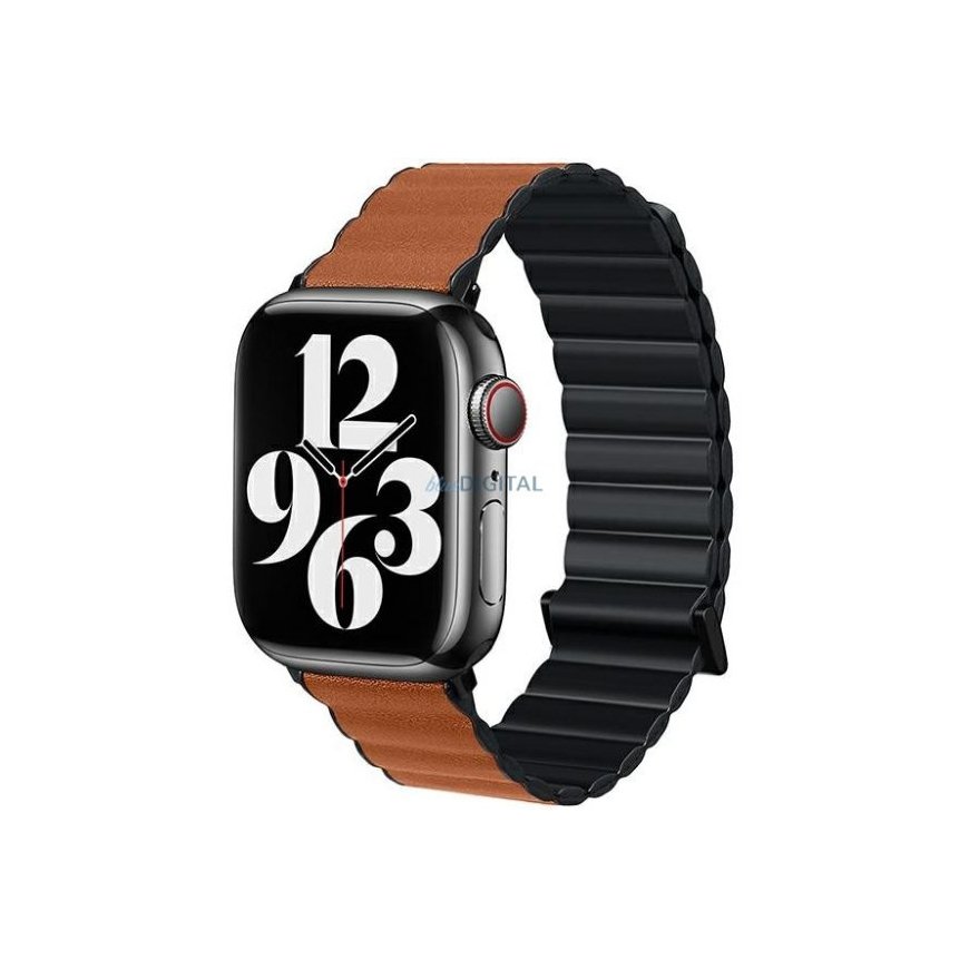 Beline pasek Apple Watch Magnetic Pro 38|40|41mm czarno|brązowy