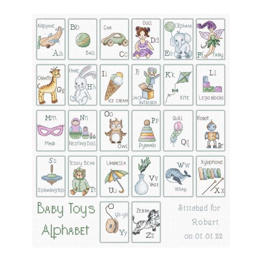luca S Baby toys alphabet 38x33 cm SLETIL8063