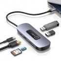 Usams 6in1 Adapter 2x USB 3.0 / TF / SD / USB-C / HDMI PD100W / Hub Usams 6in1 Adapter 2x USB 3.0 / TF / SD / USB-C / HDMI PD100W / Hub