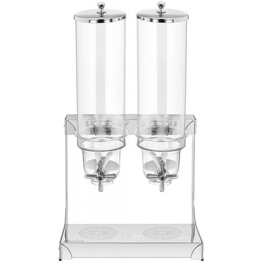 Royal Catering Candy rice cereal dispenser, transparent, double, 7 l – 5