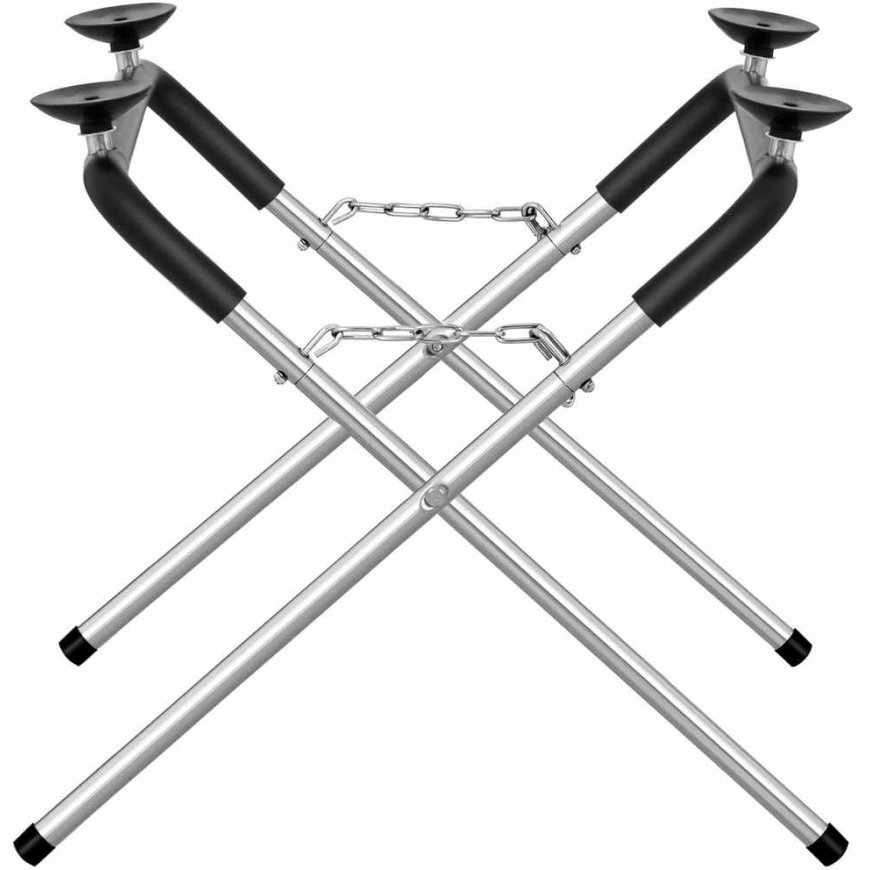 MSW Retractable car glass mounting stand with 4 suction cups up to 300 kg – 3