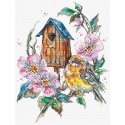 luca S Siuvinėjimo kryželiu rinkinys "Feathery Wonder" 20x27cm SLETIL8996 luca S Siuvinėjimo kryželiu rinkinys "Feathery Wonder" 20x27cm SLETIL8996
