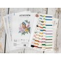 luca S Cross stitch kit "Feathery Wonder" 20x27cm SLETIL8996 luca S Cross stitch kit "Feathery Wonder" 20x27cm SLETIL8996