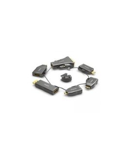 Modular set of HDMI adapters DELTACO, USB-C, mDP, DP, Mini, Micro, black / HDMI-AR10 / 1902496