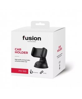 Fusion PH-100 car holder for windshield or panel black