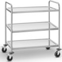 Royal Catering Cart kelnerski HoReCa stainless steel 3 półki do 150kg