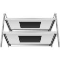 Royal Catering Cart kelnerski HoReCa stainless steel 3 półki do 150kg