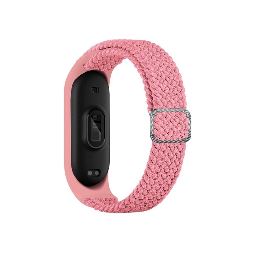 Beline pasek Mi Band 7|6|5 Textile pink|róż