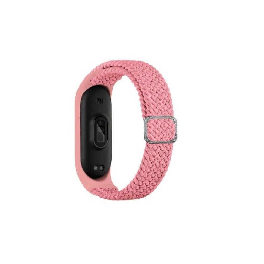Beline pasek Mi Band 7|6|5 Textile pink|róż – 2