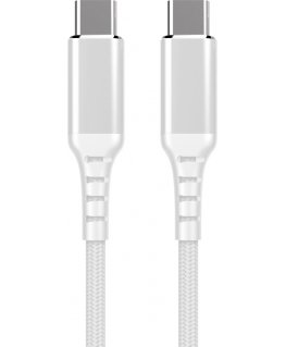 Fuj:tech USB-C - USB-C -kaapeli, 1m, valkoinen