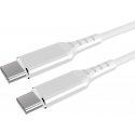Fuj:tech USB-C - USB-C -kaapeli, 1m, valkoinen Fuj:tech USB-C - USB-C -kaapeli, 1m, valkoinen
