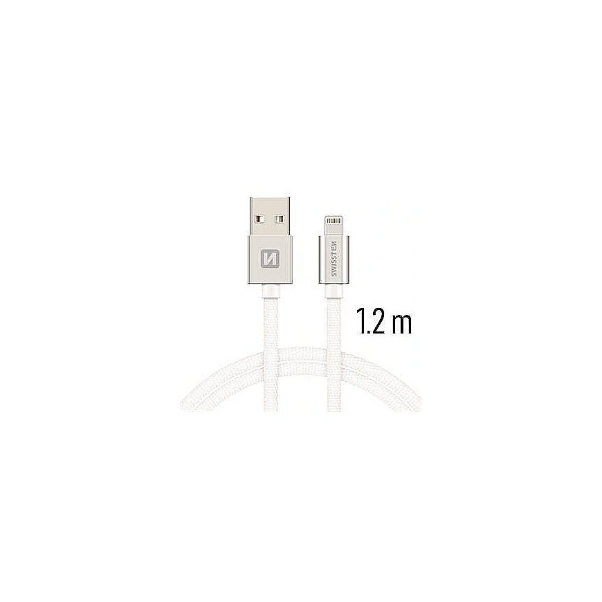 Swissten Textile Fast Charge 3A Lightning