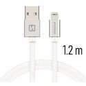 Swissten Textile Fast Charge 3A Lightning Data and Charging Cable 2m Swissten Textile Fast Charge 3A Lightning Data and Charging Cable 2m